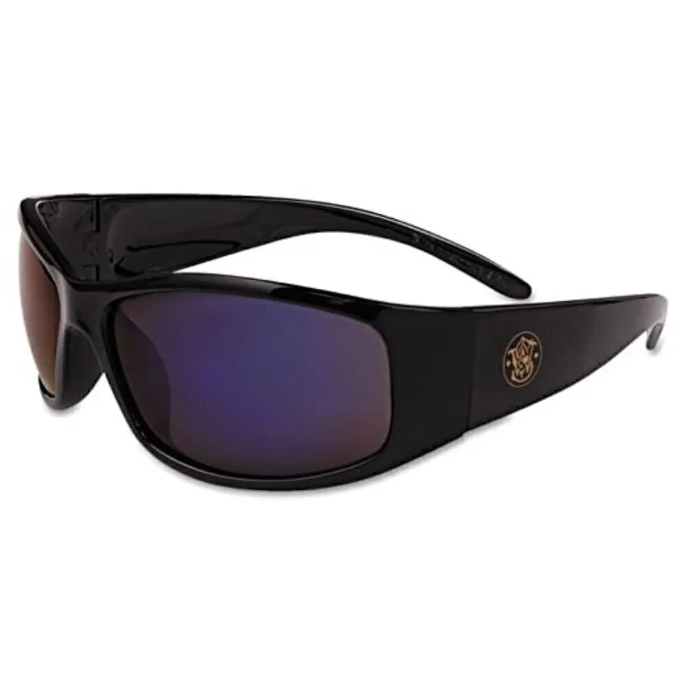 𝅺SMITH and Wesson Construction Shooting Safety Glasses Black Polycarbonate Lens